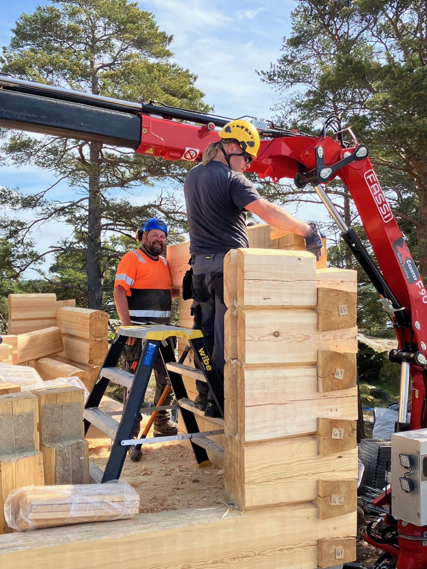 Hirsikehikon pystytys